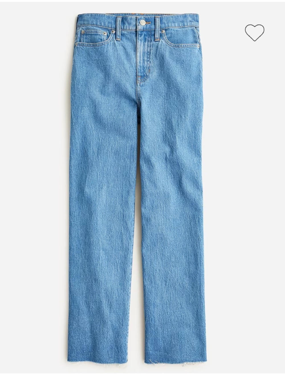 J. Crew High Rise Slim Wide-Leg Jean Denim in Medium Indigo Wash Size 28